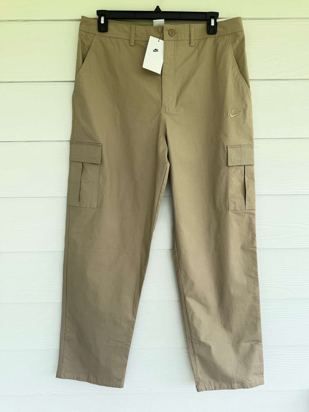 Nike Sportswear Cargo Pants Mens 36x34 Khaki Beige Straight Leg Utility